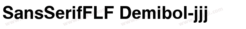 SansSerifFLF Demibol字体转换